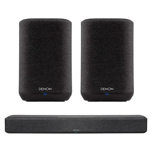 Soundbar DENON Home 550 Czarny + Głośnik multiroom DENON Home 150 Czarny (2 szt.)