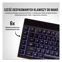 Klawiatura membranowa Corsair K55 RGB