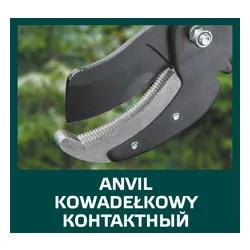 Sekator do gałęzi kowadełkowy, uchwyty aluminiowe Verto 15G257