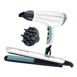 Prostownica REMINGTON Shine Therapy S8500GP 230 stopni + Suszarka do włosów D5216