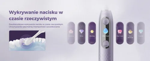 Szczoteczka soniczna DREAME E10F Set Fioletowy