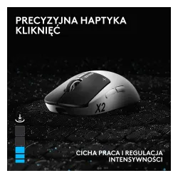 Myszka gamingowa Logitech G Pro X2 Superstrike Biały