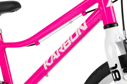 Rower dziecięcy KARBON Superlight 18 cali dla dziewczynki Różowy