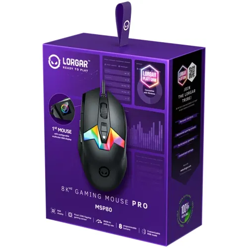 Myszka gamingowa Lorgar MSP80 RGB Czarny