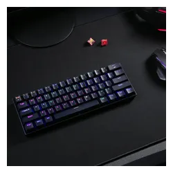 Klawiatura mechaniczna Redragon Draconic PRO K530 RGB - Brown Switch - czarny