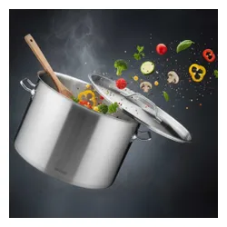 Garnek Gastronomiczny Z Pokrywą Stalową Ø38Cm 27L Kinghoff Kh-2025