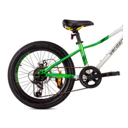 Rower dziecięcy SUN BABY Verdant Calix 20 dla chłopca Biało-zielono-żółty