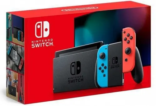 Konsola NINTENDO Switch HAC-001(-01) + Kontroler Switch Czerwono-niebieski