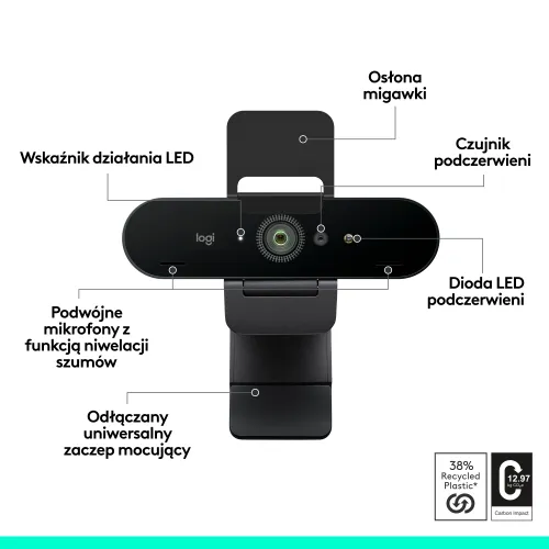 Kamera internetowa Logitech Brio 4K Grafitowy