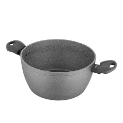 Garnek aluminiowy z pokrywką FLORINA LAVA GRAFITOWY 4,5 l