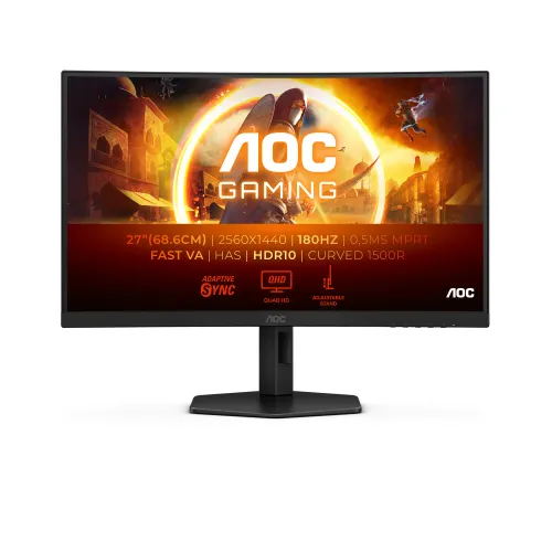 Monitor AOC CQ27G4X 27" 2K Fast VA 180Hz 0,5ms MPRT Zakrzywiony Gamingowy