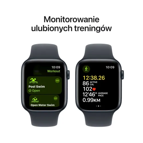 Apple Watch SE 2gen GPS 44mm koperta z aluminium (północ) + pasek sportowy rozmiar S/M (północ) (CPO)