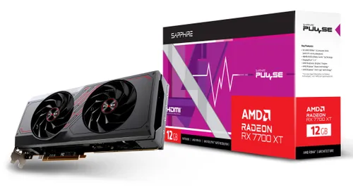 Karta graficzna Sapphire technology PULSE Radeon RX 7700 XT 12GB GDDR6 192bit FSR