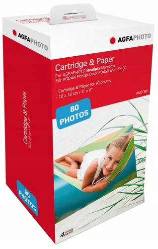 Agfa Photo Cartridge &amp; Paper for 80 photos