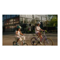 Rower dziecięcy SUN BABY Flower Bike 14 cali dla dziewczynki Lawendowy