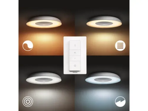 Lampa sufitowa Philips Hue White Ambiance Still 929003055401 Srebrny