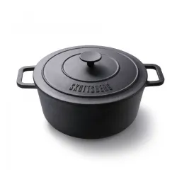 SKOTTSBERG Cast Iron 5,5 l - garnek żeliwny na ognisko z pokrywką