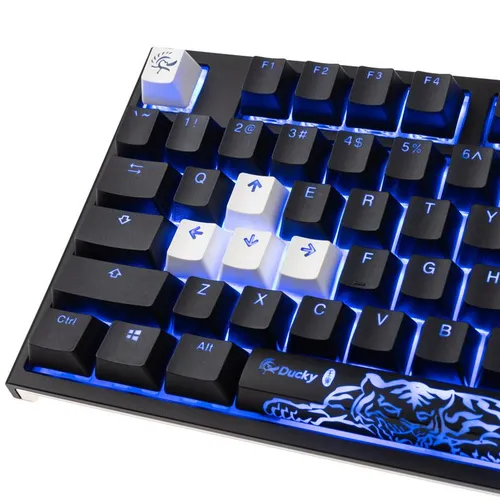 Klawiatura mechaniczna Ducky One 2 Backlit PBT RGB - Cherry MX Speed Silver - czarny