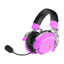 Słuchawki bezprzewodowe z mikrofonem Hator Hypergang 3 Wireless ESH52 ANC Nauszne Fioletowy