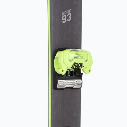 Narty zjazdowe HEAD Kore 93 + wiązania Attack 14 GW yellow/anthracite