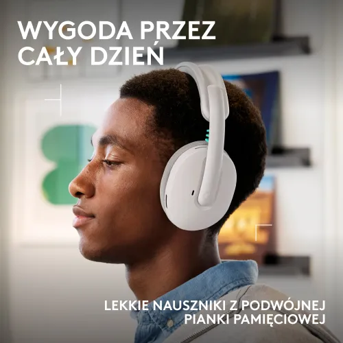 Słuchawki LOGITECH G325 Lightspeed Biały Bezprzewodowe, Nauszne