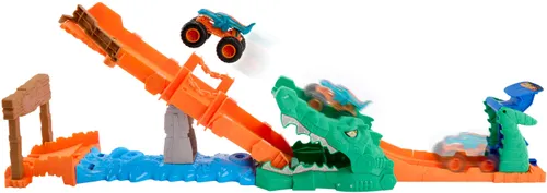 Tor Hot Wheels Monster Trucks Rajdowe wyzwanie Paszcza Krokodyla JJN45