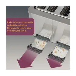 Toster ProfiCook PC-TA 1252 Ruszt do bułek Rozmrażanie 1500W