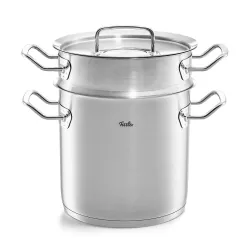 FISSLER Original Profi Collection Multistar - garnek do gotowania makaronu ze stali nierdzewnej z pokrywką 6 l