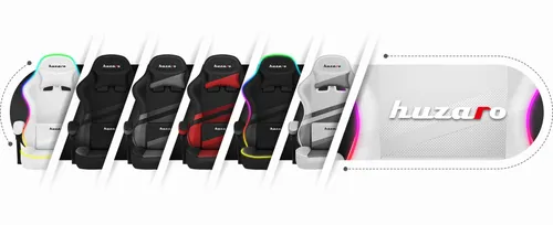 Fotel HUZARO Force 4.4 RGB Biały