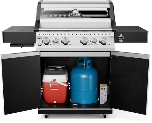 Grill gazowy KOLER Krone S1 Silver 21.6 kW 73 x 46 cm
