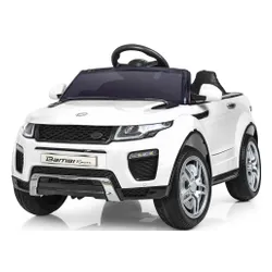 Samochód dla dziecka BAMBI RACER Land Rover Suv Jeep 1 osobowy Błyszczący Biały