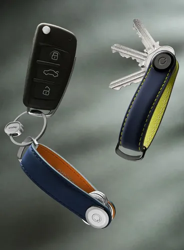 Skórzane etui na klucze Orbitkey Key Organiser Matte Leather - cyber