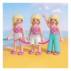 PLAYMOBIL x BARBIE 72124 Stylizacje plażowe, zestaw dla dzieci +4 lata