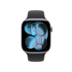 Smartwatch Apple Watch Series 11 GPS 46mm z aluminium Gwiezdna szarość Pasek sportowy Czarny M/L DEMO