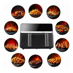 Air Fryer Frytkownica beztłuszczowa ELDOM FR200 Fritela 9l z podwójnym koszem
