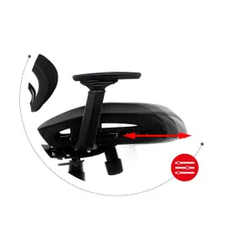 Fotel HUZARO Combat 8.0 Carbon Czarny