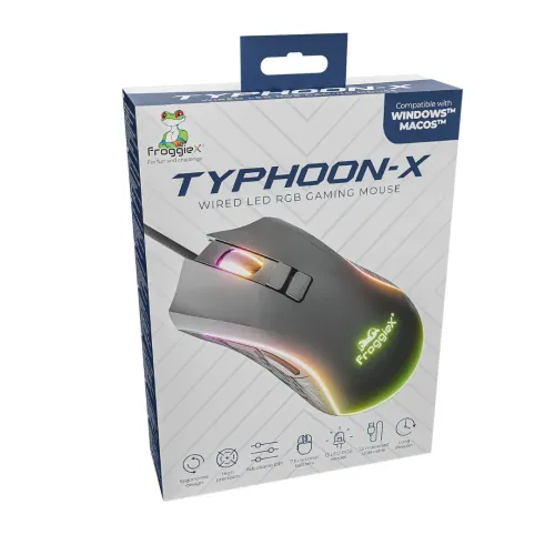 Myszka gamingowa FroggieX Typhoon-X Czarny