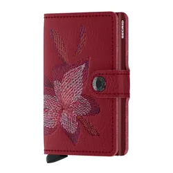 RFID Kılıflı Cüzdan Miniwallet Gizli Dikiş Linea-magnolia rosso