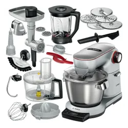 Robot kuchenny planetarny BOSCH MUM9BX5S65 Optimum 1600W z wagą, maszynką do mięsa i blenderem kielichowym
