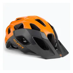 Kask rowerowy Rudy Project Crossway lead/orange fluo shiny