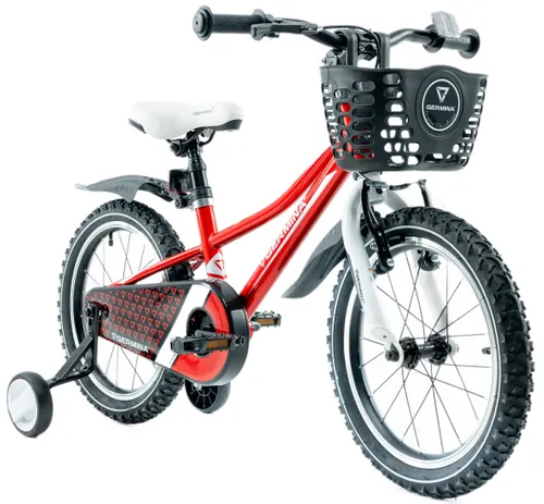 Rower dziecięcy GERMINA BMX 16 cali dla chłopca Czerwony