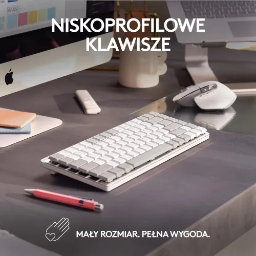 Klawiatura mechaniczna Logitech MX Mechanical Mini dla Mac - jasnoszary