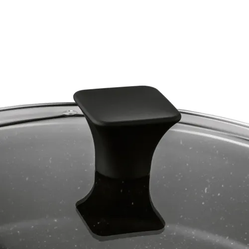 Patelnia aluminiowa nieprzywierająca z dwoma uchwytami i pokrywką KONIGHOFFER Vitello 32 cm