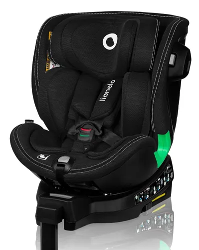 Fotelik samochodowy LIONELO Harmony i-Size 40-150 cm (0-36 kg) Czarny