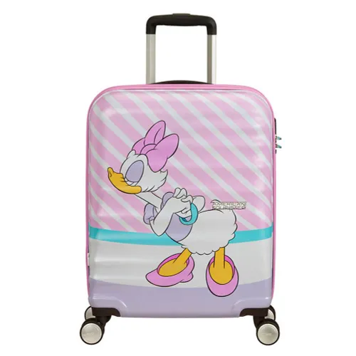 Walizka kabinowa American Tourister Wavebreaker Disney - Daisy pink kiss