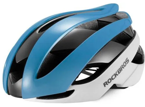 Kask rowerowy ROCKBROS 10110004004 Biało-niebieski Szosowy (rozmiar M)