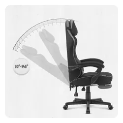 Fotel CABRO C504 Czarno-szary