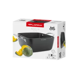 Garnek aluminiowy z pokrywką FLORINA NELIO 6,1 l