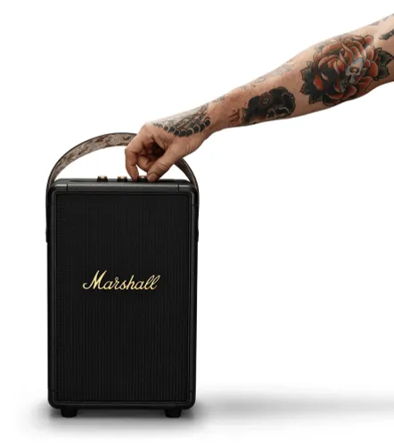 Динамик Bluetooth Marshall Tufton Black and Brass 80W черный и медный