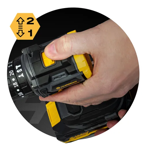 Wiertarko-wkrętarka Humberg HM-432 akumulatorowa 21V2 udar +2x bateria mega mocna